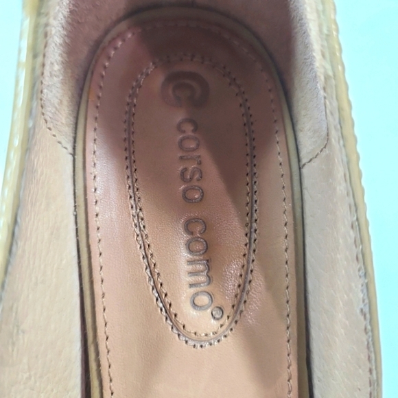 Corso Como Tan Patent Leather Heels Size 6.5 - Picture 2 of 8
